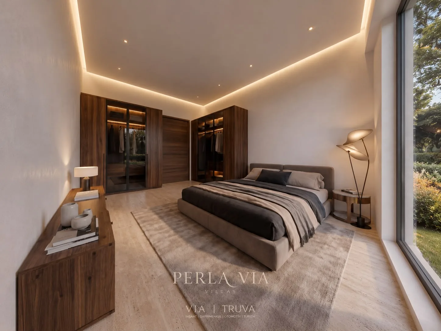 Perla Via Villas iç mekânından bir kare