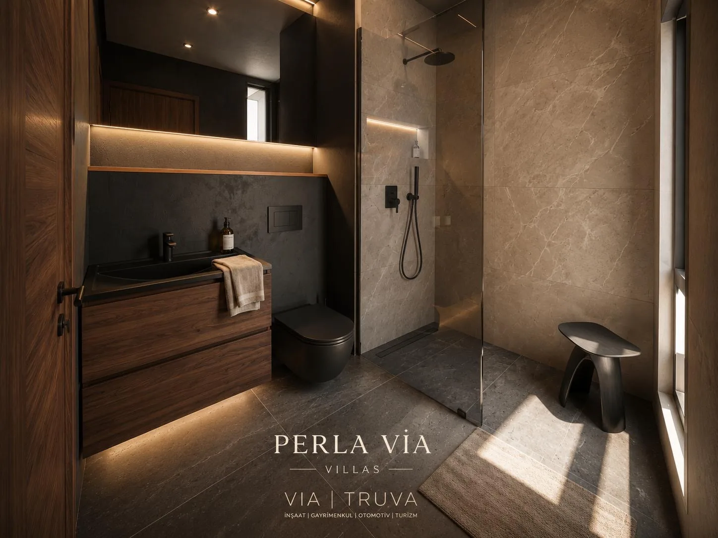 Perla Via Villas iç mekânından bir kare