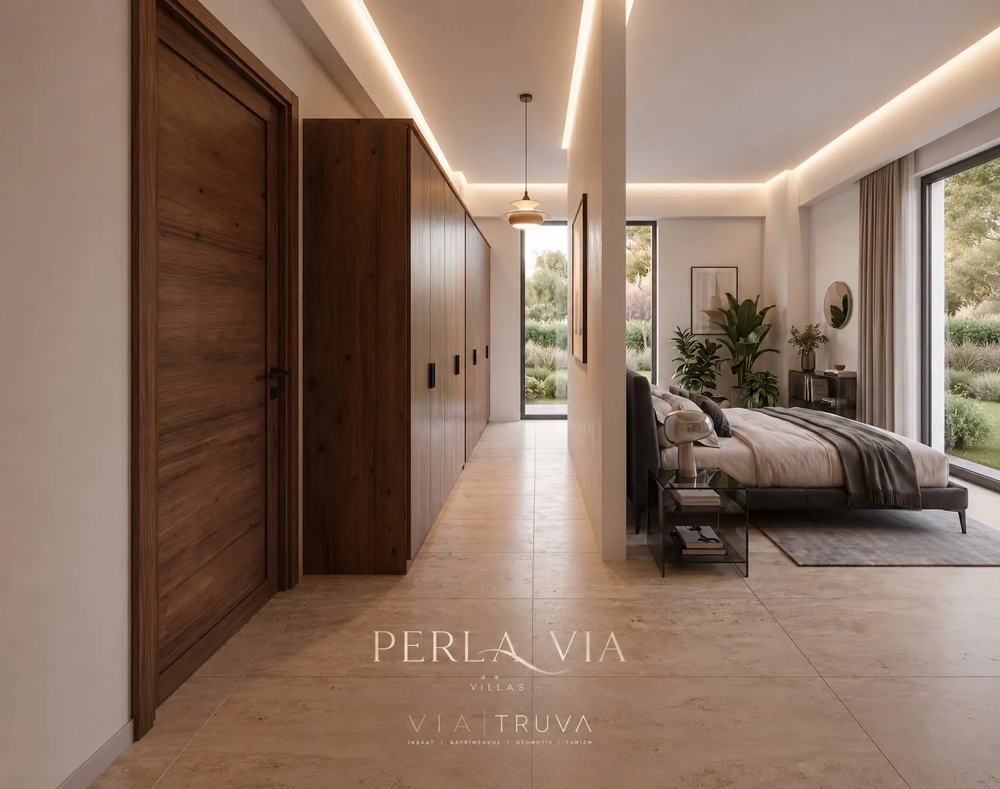 Perla Via Villas iç mekânından bir kare
